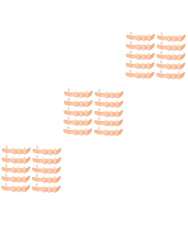 Hemoton 30 Pcs Five Finger Correction Silicone Gel Bunion Toe Spacer Restore Crooked Toe Shim Toe Separators Isolation Separators Toe Correctors Silica Gel Mat Adjust Skinx3pcs 9X3CMx3pcs