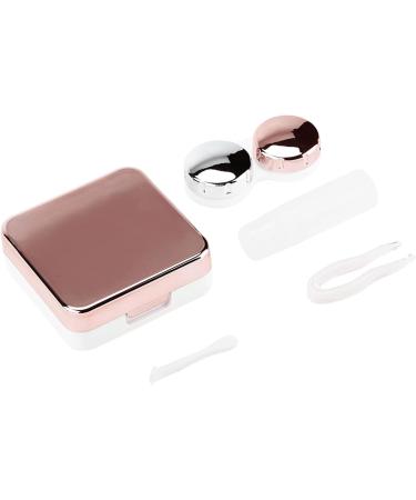 Kikyo Lens Box - Contact Lens Travel Set with Cleaning Disc | Sensitive & Stylish Light Pink for Daily Outdoor Use - Buy Online on GoSupps.com