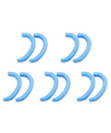 10pcs/Set Silicone Earcaps Ear Protector Caps Anti Slip Mask Ear Grips Hook Soft Mask Ears Retainers Extension Buckle Blue