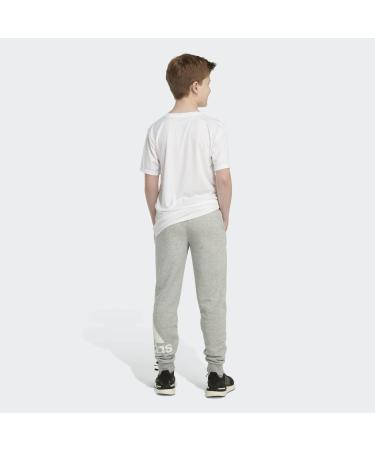 adidas Youth 3 Stripe Fleece Jogger in Medium Grey Heather - Large Size - Buy Online on GoSupps.com