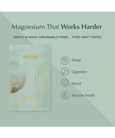 WeNatal Rest + Digest Magnesium Supplement with Glycinate Malate Citrate & Gluconate for Relaxation Digestion Sleep Mood & Stress Support Vegan Non-GMO 60 Capsules - Buy Online on GoSupps.com