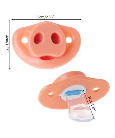 Pig Nose Baby Pacifier - Food Grade Silicone Soother & Teether | Funny Halloween Cosplay Gift - International Shipping Available - Buy Online on GoSupps.com