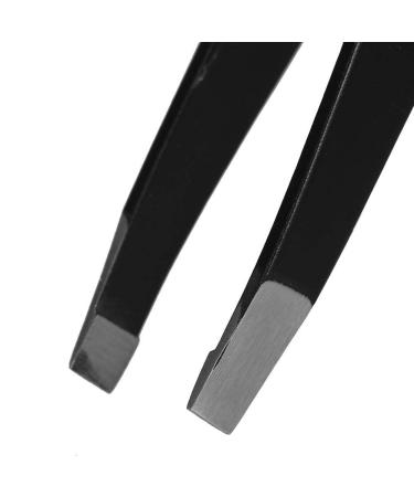Premium Eyebrow Tweezers Set - 2 Stainless Steel Makeup Beauty Tools for Home & Salon Use | Perfect Hair Removal Clips - Buy Online on GoSupps.com