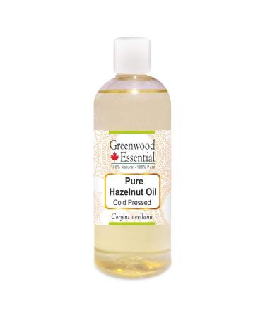 Greenwood Essential Pure Hazelnut Oil (Corylus avellana) Pure Therapeutic Grade Cold Pressed 200ml (6.76 oz)