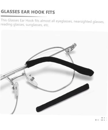 Uonlytech 2pcs Glasses Leg Protection - Anti-Slip Cover for Metal Glasses - Durable Elastane Accessory (5.5x0.7cm) - International Shipping Available - Buy Online on GoSupps.com