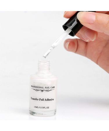 Nail Art Glue - 15ml White Star Gel for Foil Sticker Transfer & Decoration - Buy Online on GoSupps.com