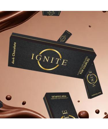 Ignite Chocolate Bars (1 Box) | Luxurious Dark Chocolate for Uplifting Mood & Vitality | Ideal for Men & Women Vegetarian & Gluten-Free Delight (Pack of 1) - Buy Online on GoSupps.com