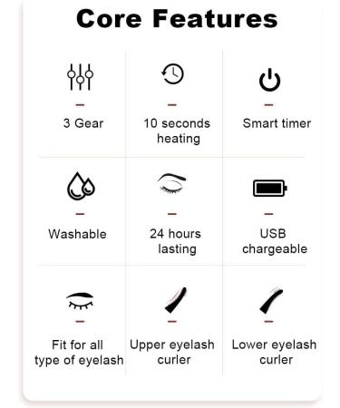 HEPYLAIFU eyelash curler Mini eyelash curlers with comb Washable Silicone Brush Makeup Tools Natural Curling for Women Gifts (Color : W Size : M) M W - Buy Online on GoSupps.com