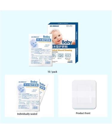 Topwon Baby Navel Sticker 10 Pieces - Waterproof Umbilical Cord Patch for Toddler Belly Button, Ideal for Swimming, Bathing, and Beach Use - Buy Online on GoSupps.com