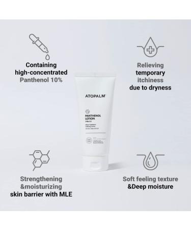 ATOPALM Panthenol Lotion 6.1 Fl. Oz - Deep Hydration Face & Body Lotion for Dry Sensitive Skin - Eczema Relief & Itchiness - Vitamin B5 Formula for Strengthening Skin Barrier - Kbeauty - 180ml - Buy Online on GoSupps.com