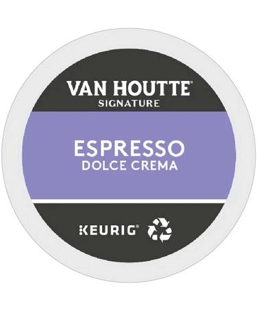 Van Houtte Espresso Dolce Crema Organic Fairtrade K-Cup Coffee Pods 80 Count For Keurig Coffee Makers