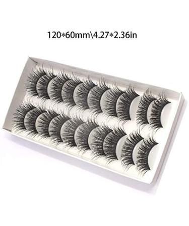 3D Stereoscopic Multilayer False Eyelashes Thick Natural Handmade Full Strip Lashes Style False Eyelashes for Gilr Beauty -Black - Buy Online on GoSupps.com