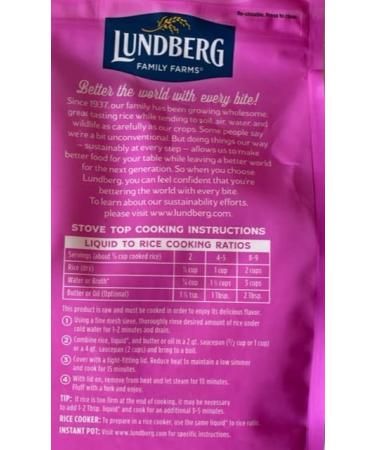 Lundberg 4lb Sustainable NON GMO California White Jasmine Gourmet Rice - Buy Online on GoSupps.com