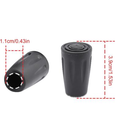 Rubber Tips for Walking Sticks | Rubber Crutch Tips Walker Replacement Tips for Seniors Rubber Leg Tips Cane Accessories Rubber Feet Buogint - Buy Online on GoSupps.com