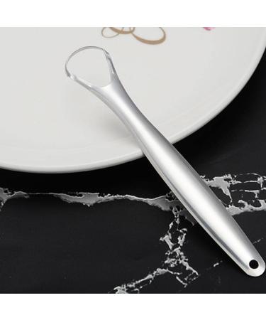 Stainless Steel Tongue Scraper Brush for Fresh Breath | Improve Oral Hygiene Tool - Buy Online on GoSupps.com