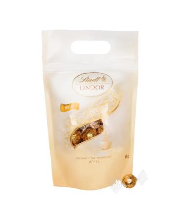Lindor White Chocolate 1 kg Bag - Approx. 80 Lindt Chocolate Balls | International Shipping Available - Buy Online on GoSupps.com