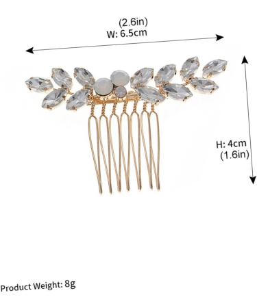 Ipetboom 1pc Rhinestone Disc Hair Comb Wedding Hair Combs for Women Pearl Hair Clip Vintage Bridal Hair Comb Crystal Hair Comb Hair Pin Hair Claw Alloy Rhinestones Headgear Bride - Buy Online on GoSupps.com