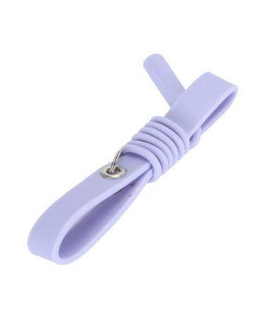 Silicone Eyelash Extension Bracelet Tweezer Holder Eyelash Transplant Tool for Professionals (PURPLE)