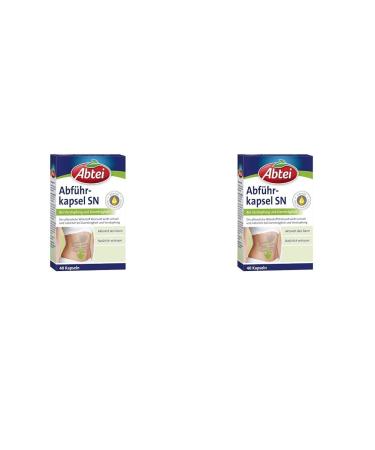 Abbey slot capsules - activates the intestine in the event of constipation and colonization - of course effective with herbal castor oil - 1 x 40 soft capsules |40 pieces (2 pack)