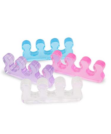 8 Pcs Gel Toe Stretcher and Toe Separator Soft Nail Toe Separator Divider Spacer for Pedicure Manicure Nail Art