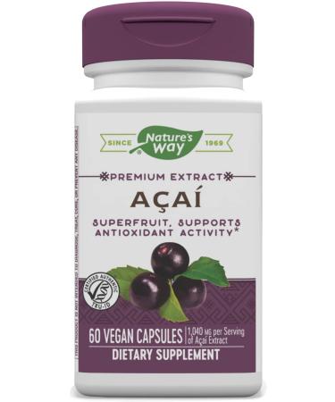 Nature's Way Acai, 60 Vcaps 60 Count (Pack of 1)