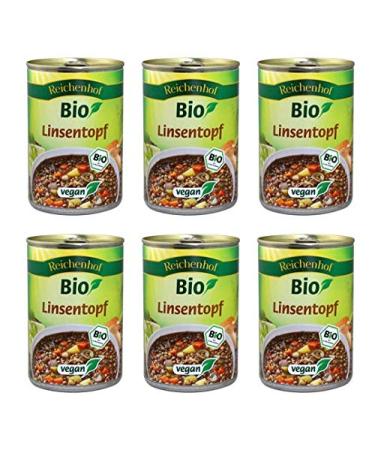 Reichenhof Bio Vegan Pea & Lentil Stew Bundle - 6 Pack (6 x 400g) | Organic Healthy & International Shipping - Buy Online on GoSupps.com
