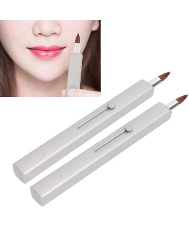 Lip Brush Retractable Portable Soft Makeup Brush Nylon Grey Shell - Buy Online on GoSupps.com