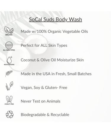 SoCal Suds & Company 2oz Organic Hand & Body Wash- Fragrance Free- 2 Pack - Buy Online on GoSupps.com