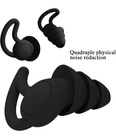 Sleep Noise Reduction Soundproof Earplugs Reusable Flexible Silicone Hearing Protection Device Suitable for Sleep Noise Reduction Swimming - Buy Online on GoSupps.com