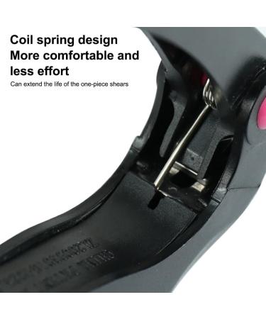 False Nail Art Clippers Manual Stainless Steel Head Manicure Trimmer Reusable Salon Clipping Scissors Tool Black and Rose Red - Buy Online on GoSupps.com