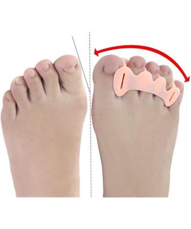 ANIPOL Silicone Toe Caps - 1 Pair, Three-Hole Design for Hallux Valgus, Corrector Pedicure Toe Separator - White - Buy Online on GoSupps.com