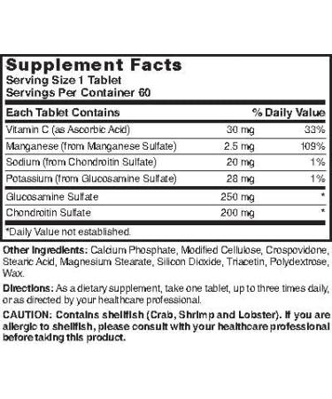 Nature's Blend Glucosamine Chondroitin Complex Tablets 60 Tabs - Buy Online on GoSupps.com