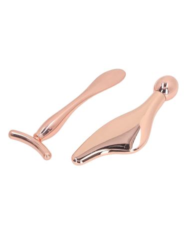 Buy 2-Piece Facial Roller Massage Bars | Metal Eye & Face Massage Tools | Relieve Swelling & Tension | 3D Scooter Massager - Buy Online on GoSupps.com