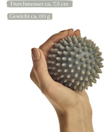 Librasana Massage Balls Set - 2 Hedgehog Balls 7.5 cm Different Hardness for Targeted Body Massage - Gray Tones - Buy Online on GoSupps.com