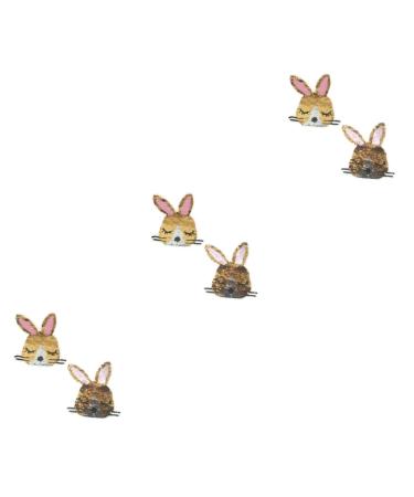 COHEALI 3pcs Fabric Patches for Clothes Applique Patches Cloth Paste Women's Clothing Rabbit Sequins As Shownx3pcs mediumx3pcs