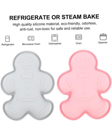 PLAFOPE 2pcs Silicone Mold Candle Molds Roasting Pan Chocolate Molds DIY Mold Cake Mold Soap Baking Supplies - Buy Online on GoSupps.com