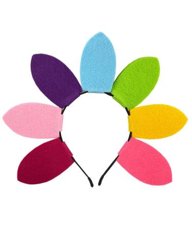 hgnxa Summer Hair Hoop Headwear for Floral Party Headband Birthday Party Sunflower Theme Floral Gathering Color