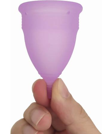 Reusable Menstrual Cup Set of 4 | Eco-Friendly Period Cups for Women 2 Small & 2 Large in Purple & White - Buy Online on GoSupps.com