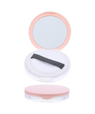 OHPHCALL 2pcs Box Loose Powder Box Filling Makeup Pad Travel Pink 7.5x7.5cm
