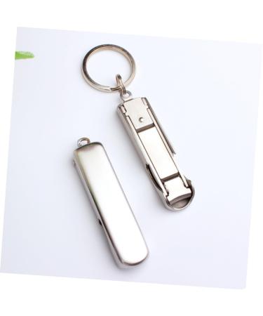 Healeved Stainless Steel Keychain Stainless Steel Bottle Opener Nail Clipper Key Chain Fold - Buy Online on GoSupps.com