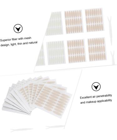 Housoutil Hooded Eyelid Tape 3pcs Stickers Lace Eyelid Tape Women Eyelid Tape Double Eyelid Sticker Hooded Y-shaped Fork mediumx3pcs - Buy Online on GoSupps.com