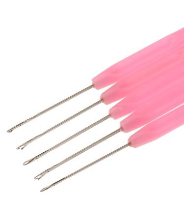 10 Bead Pulling Hook Needles for Micro Ring Hair Extensions | Plastic Handle & Steel Needle - Black - Buy Online on GoSupps.com