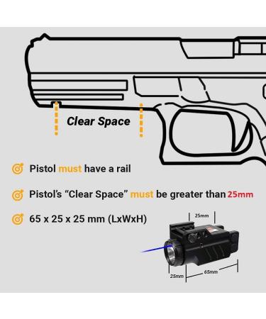 HILIGHT Enforcer Series Tactical LED Flashlight with Green/Blue Laser and Dot Sight for Pistol, Airsoft Gun, Tactical Gear | Weaver/Picatinny Rail Compatible - Buy Online on GoSupps.com