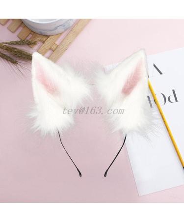 Furry Wolf Ears Fox Ears Cat Headband Lovely Plush Animal Hair Hoop Kawaii Anime Cosplay Headband Christmas Halloween (9) - Buy Online on GoSupps.com