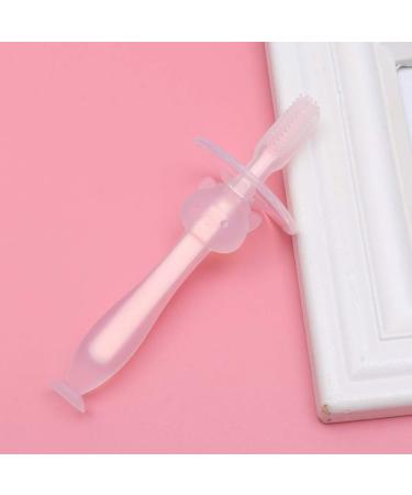 Buy Tahnbrush - Soft Silicone Toddler & Baby Toothbrush Set (8 Piece) | Tooth Training for Newborns - Pink - Buy Online on GoSupps.com