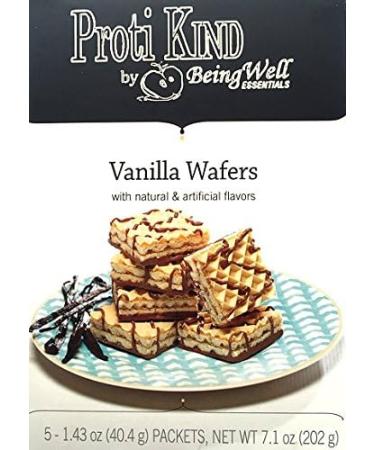 High Protein Diet Wafers - Proti Kind Vanilla - 5 Servings | Healthy Snack for Weight Loss - International Shipping - Buy Online on GoSupps.com