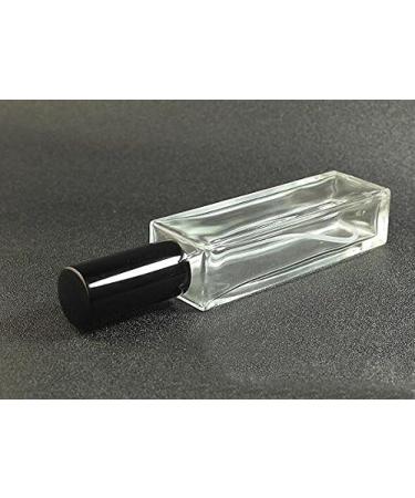 Refillable Glass Perfume Spray Bottle 50ml - Travel Essential Oil & Makeup Tool - Black Closure - Perfect Gift - Buy Online on GoSupps.com