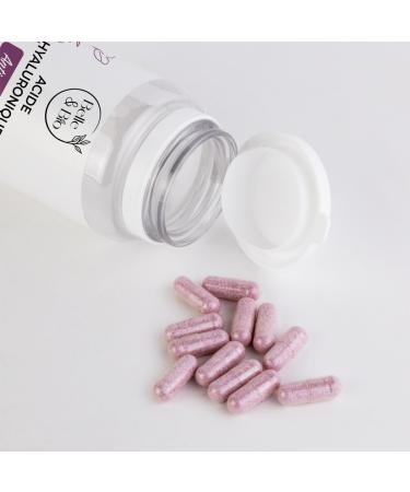 Mature Skin & Hydration - Hyaluronic Acid - Combined with Collagen + Vitamin C + Vitamin E - 90 Capsules - 3 Months - Belle & Organic Food Supplement - Made in France - Buy Online on GoSupps.com