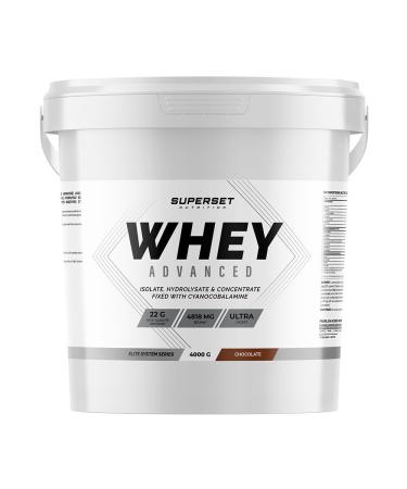 Superset Nutrition | 100% Whey Proteine Advanced (4kg) | Whey prot ine | Pure Whey ultra-filtr e : 3 sources de prot ines de haute qualit avec absorption rapide - Chocolat Chocolat 4kg