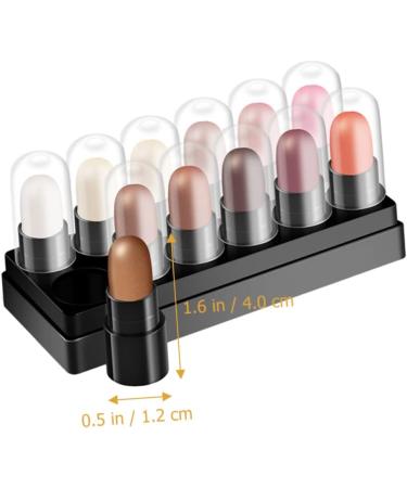 Mipcase 12pcs 12 Shadow Box Highlighters Eyeshadow Stick Silk Eye Shadow Cream Eyeshadow Girl Tool - Buy Online on GoSupps.com